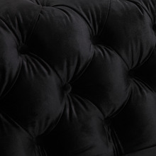 Black Eddard Velvet Armchair